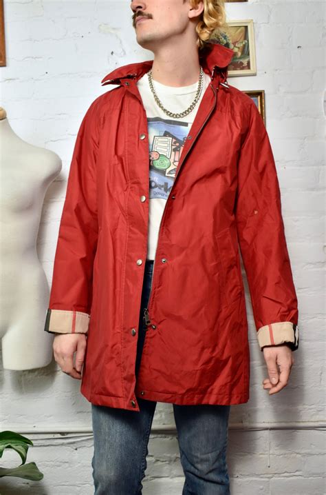 burberry brit leather jacket mens|burberry bowpark rain jacket.